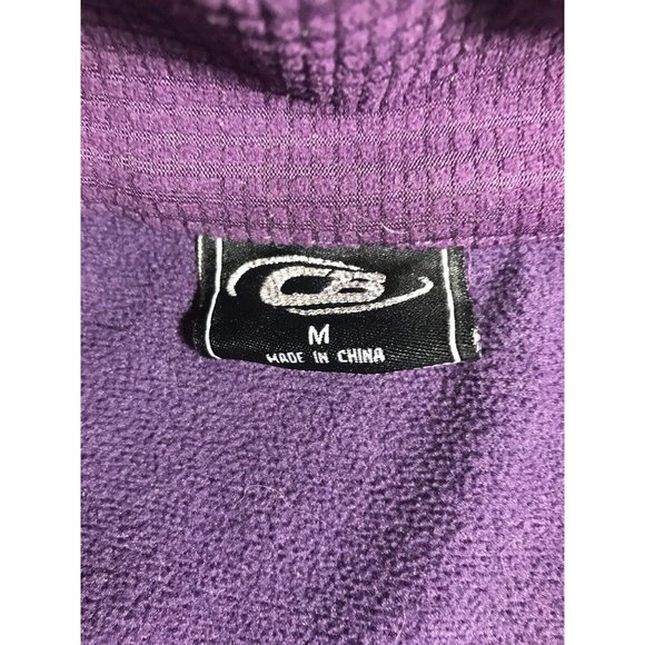 CB Sport Woman's Purple Outerwear Fleece Full Zipper Jacket Size Medium Coat - Picture 5 of 8